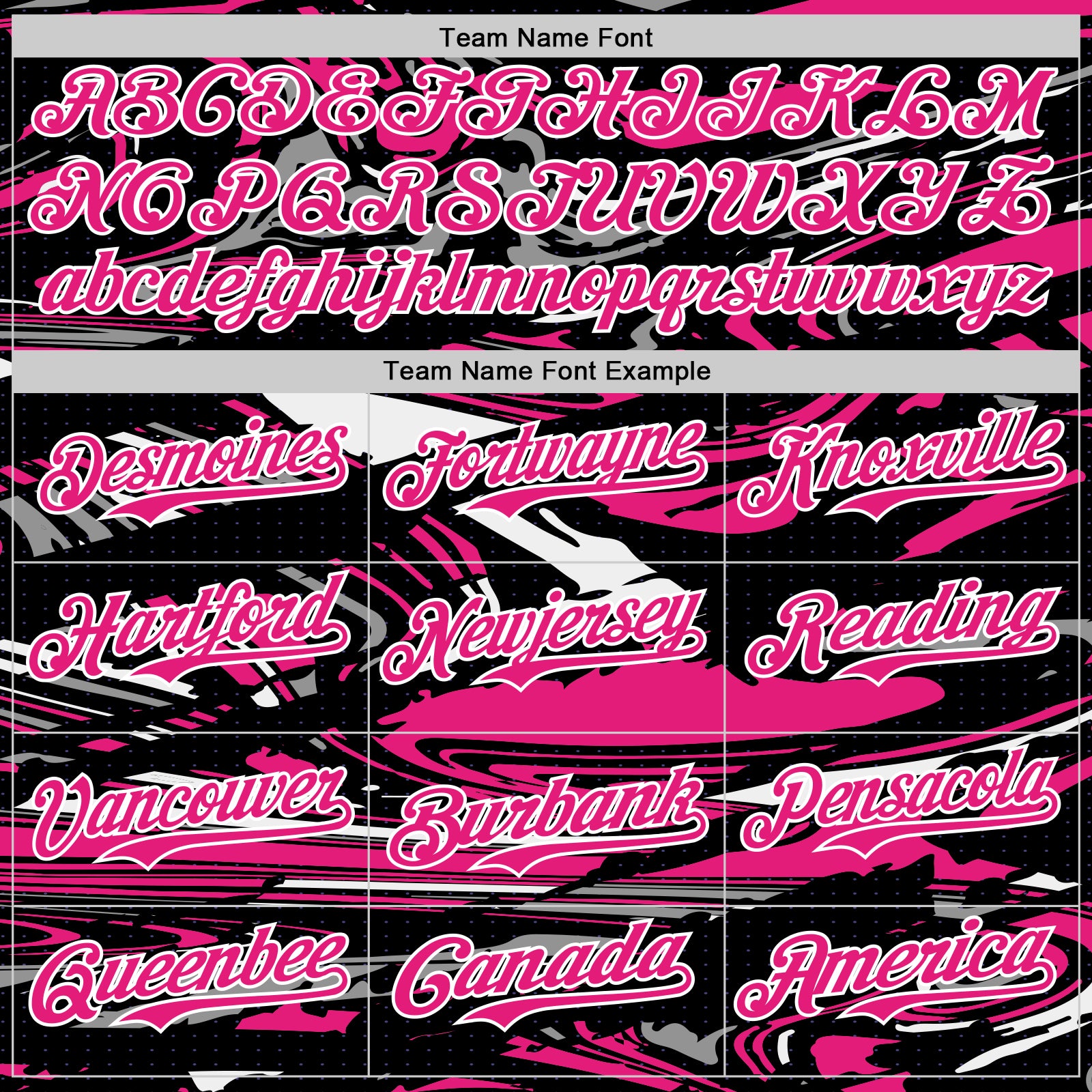 Custom Figure Hot Pink Black-White Fluid Pattern Bomber Full-Snap Varsity Letterman Hoodie Jacket