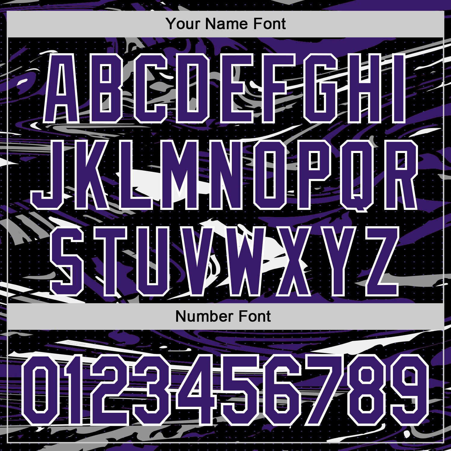 Custom Figure Purple Black-White Fluid Pattern Bomber Full-Snap Varsity Letterman Hoodie Jacket