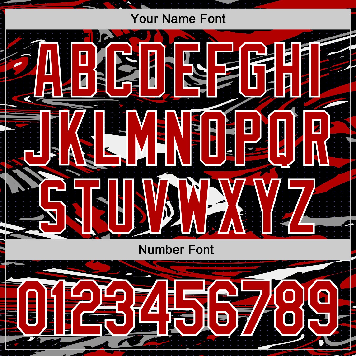 Custom Figure Red Black-White Fluid Pattern Bomber Full-Snap Varsity Letterman Hoodie Jacket