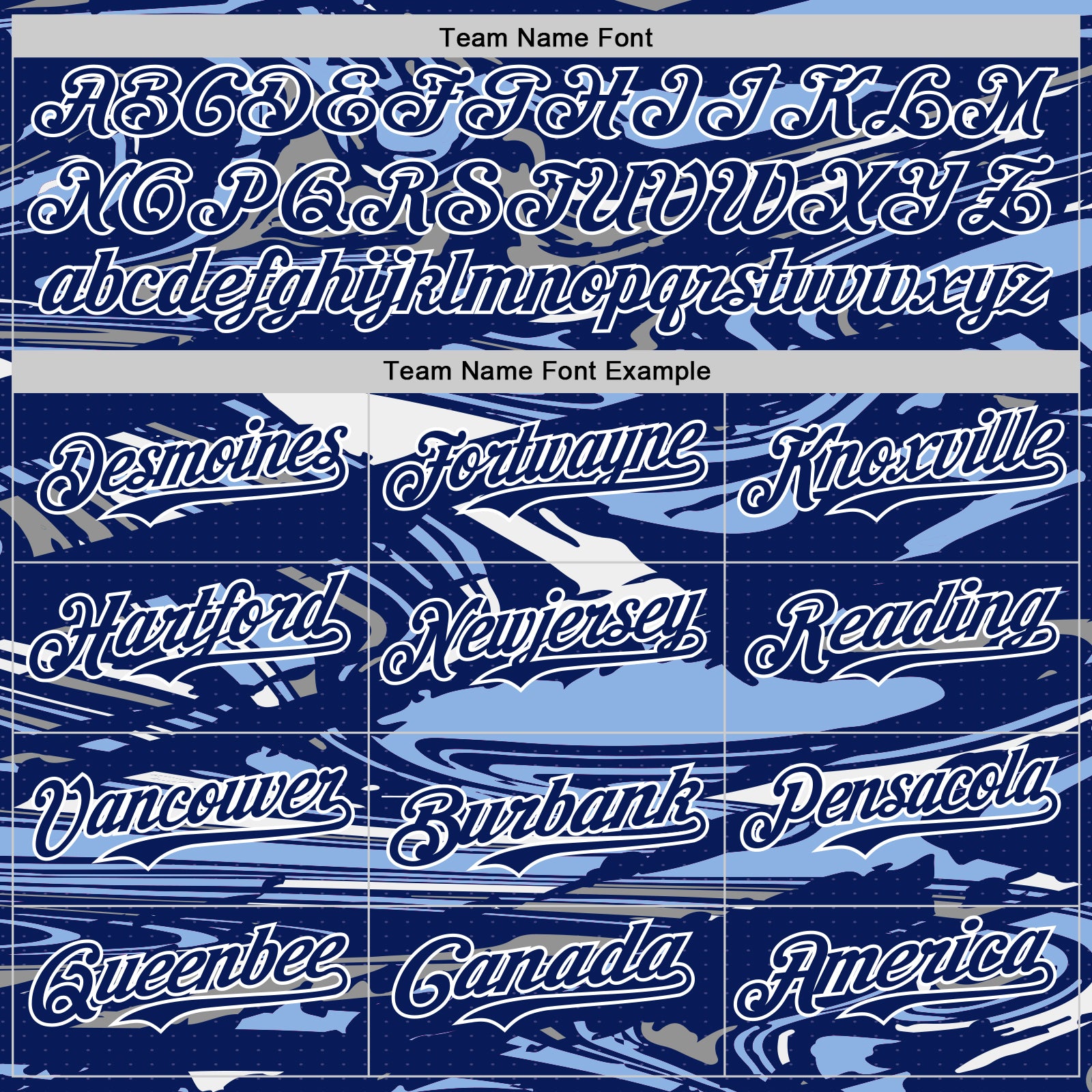 Custom Figure Royal Light Blue-White Fluid Pattern Bomber Full-Snap Varsity Letterman Hoodie Jacket