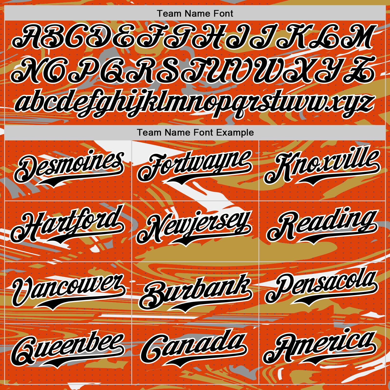 Custom Figure Black Orange Old Gold-White Fluid Pattern Bomber Full-Snap Varsity Letterman Hoodie Jacket