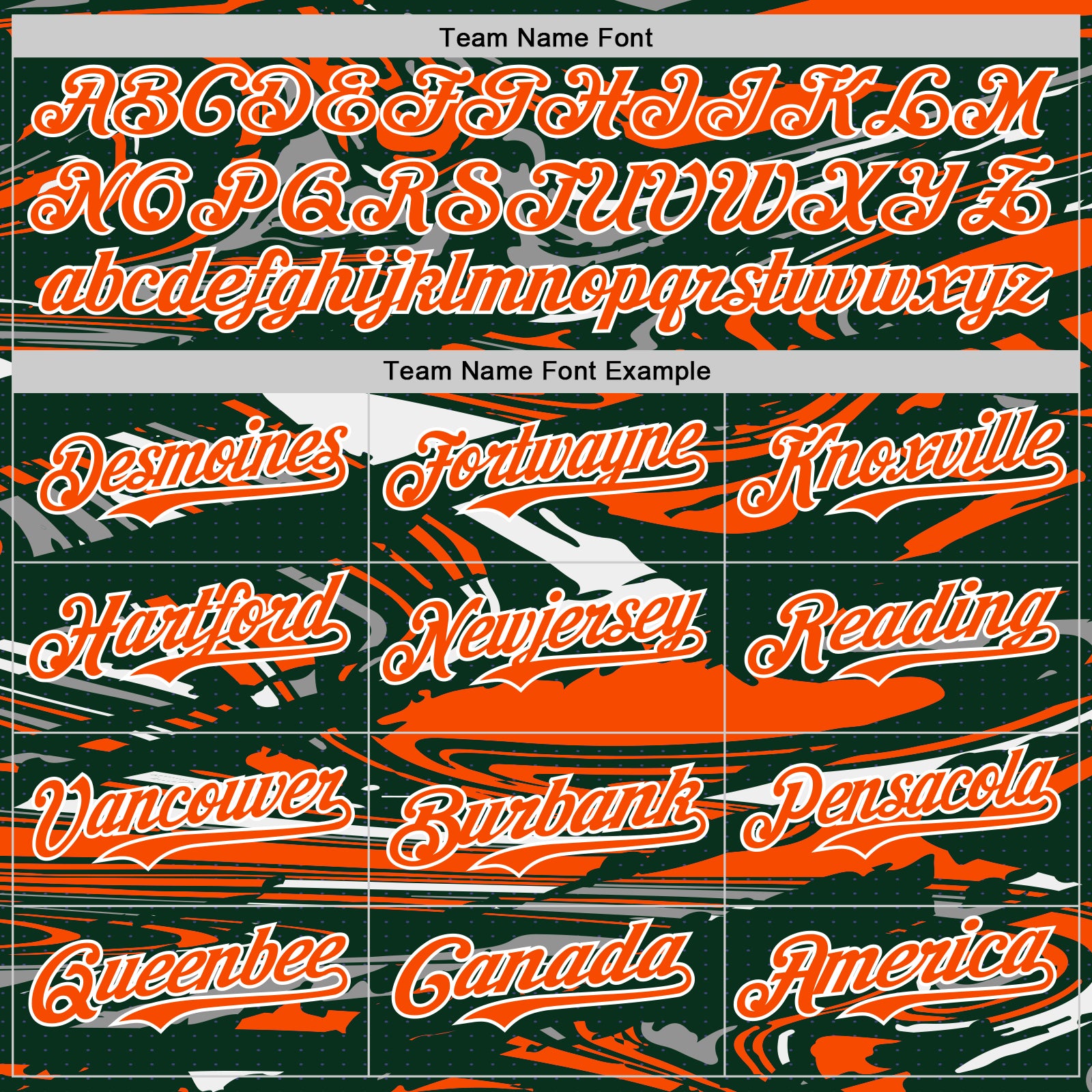 Custom Figure Orange Green-White Fluid Pattern Bomber Full-Snap Varsity Letterman Hoodie Jacket