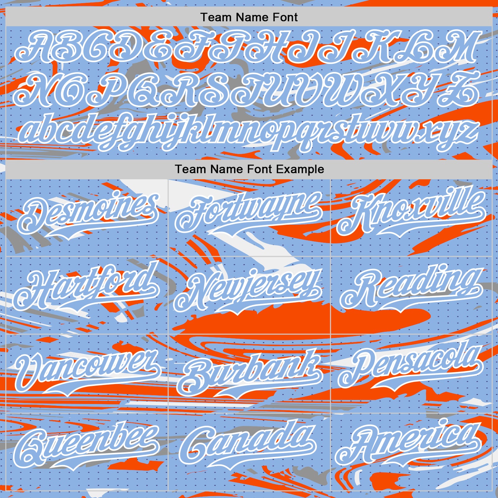 Custom Figure Light Blue Orange-White Fluid Pattern Bomber Full-Snap Varsity Letterman Hoodie Jacket