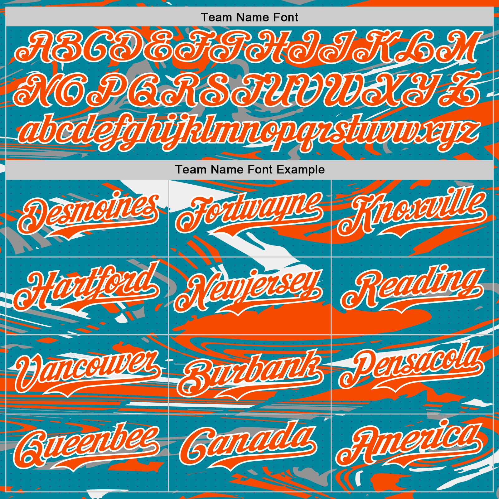 Custom Figure Orange Teal-White Fluid Pattern Bomber Full-Snap Varsity Letterman Hoodie Jacket