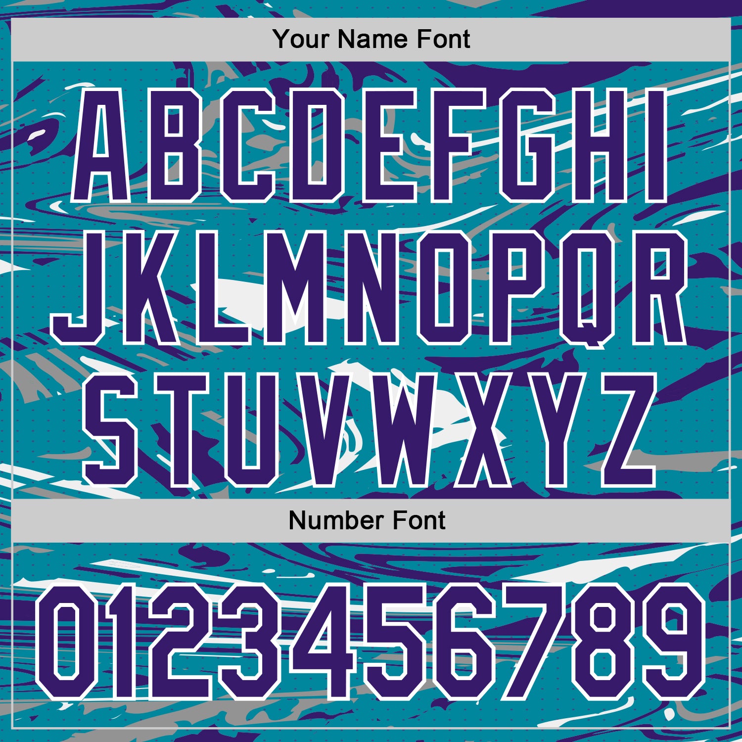 Custom Figure Purple Teal-White Fluid Pattern Bomber Full-Snap Varsity Letterman Hoodie Jacket