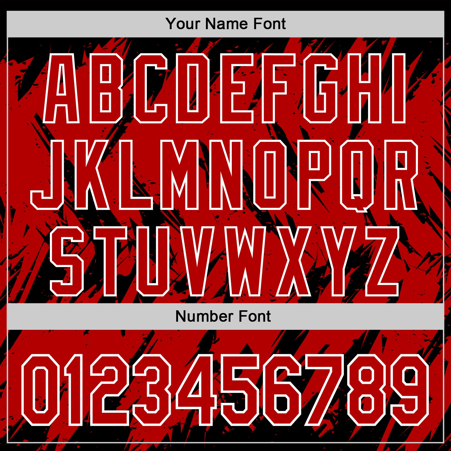 Custom Black Red-White Abstract Sharp Shape Fragment Pattern Bomber Full-Snap Varsity Letterman Hoodie Jacket