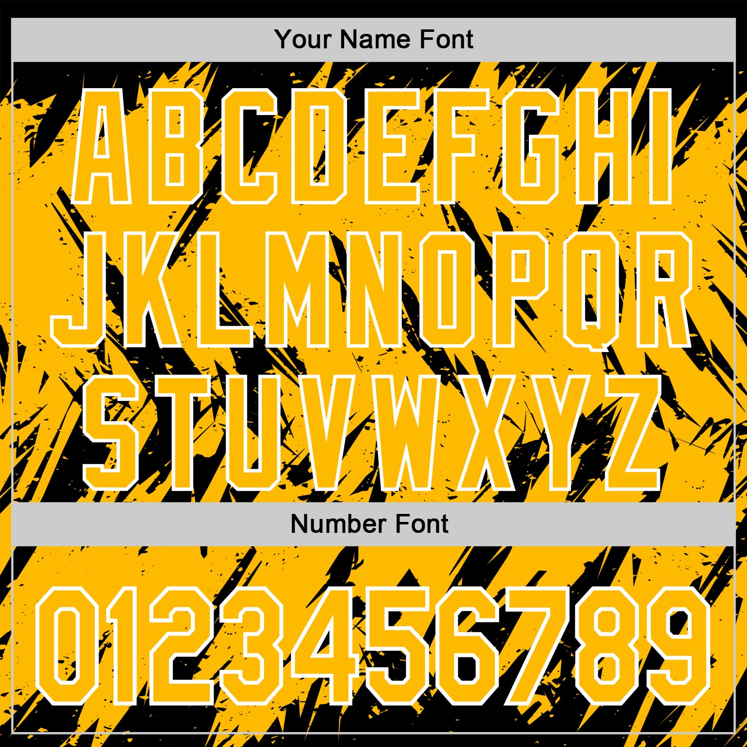 Custom Black Gold-White Abstract Sharp Shape Fragment Pattern Bomber Full-Snap Varsity Letterman Hoodie Jacket