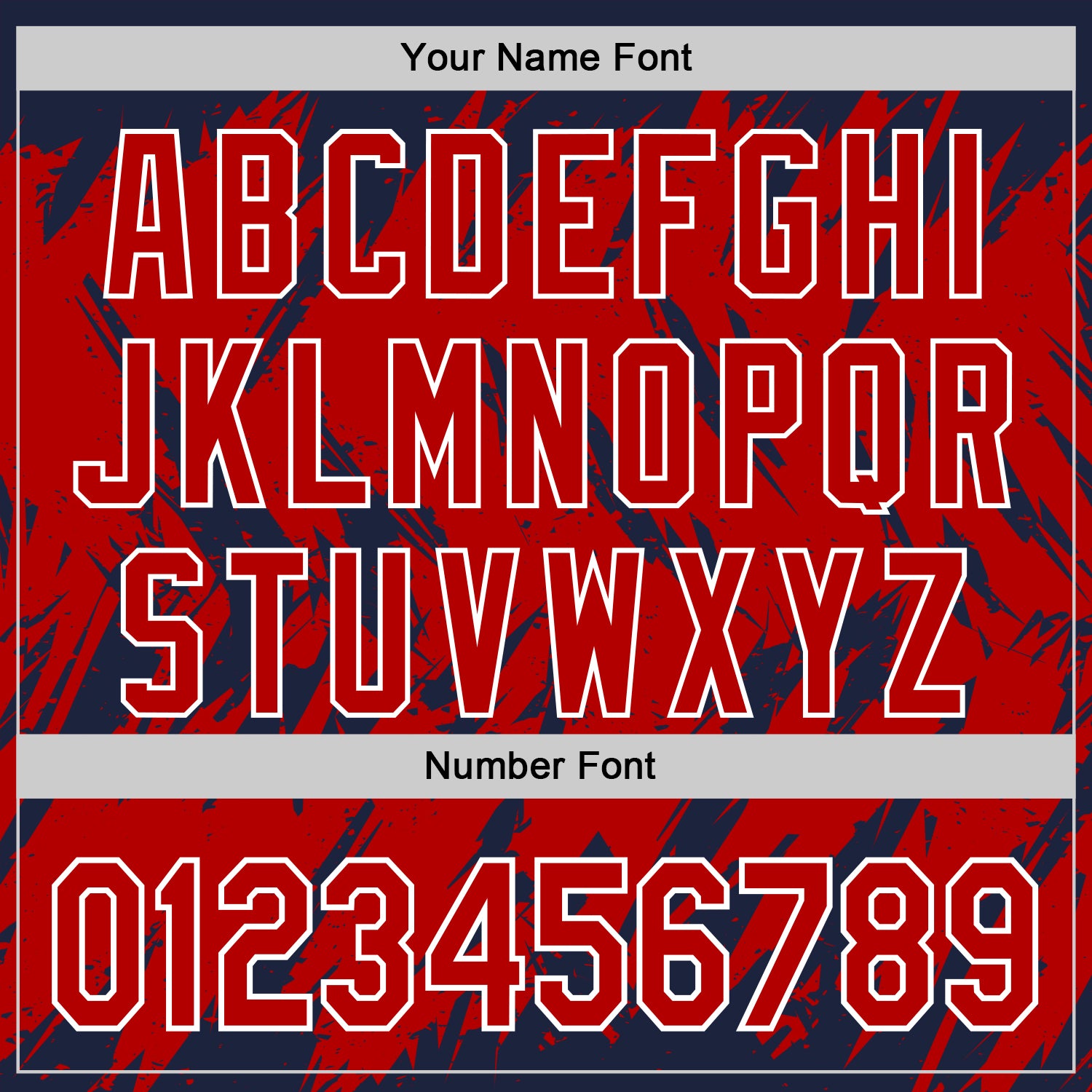 Custom Navy Red-White Abstract Sharp Shape Fragment Pattern Bomber Full-Snap Varsity Letterman Hoodie Jacket