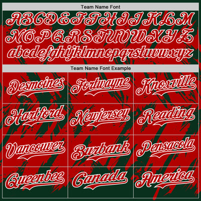 Custom Green Red-White Abstract Sharp Shape Fragment Pattern Bomber Full-Snap Varsity Letterman Hoodie Jacket