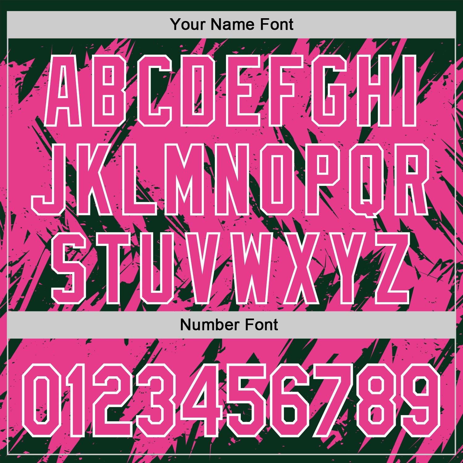 Custom Green Pink-White Abstract Sharp Shape Fragment Pattern Bomber Full-Snap Varsity Letterman Hoodie Jacket