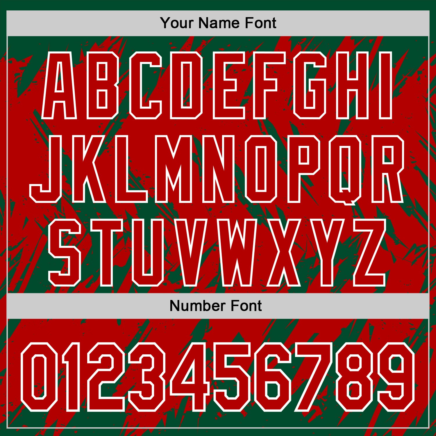 Custom Kelly Green Red-White Abstract Sharp Shape Fragment Pattern Bomber Full-Snap Varsity Letterman Hoodie Jacket