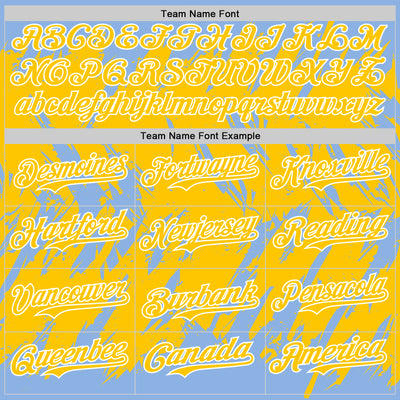 Custom Light Blue Yellow-White Abstract Sharp Shape Fragment Pattern Bomber Full-Snap Varsity Letterman Hoodie Jacket
