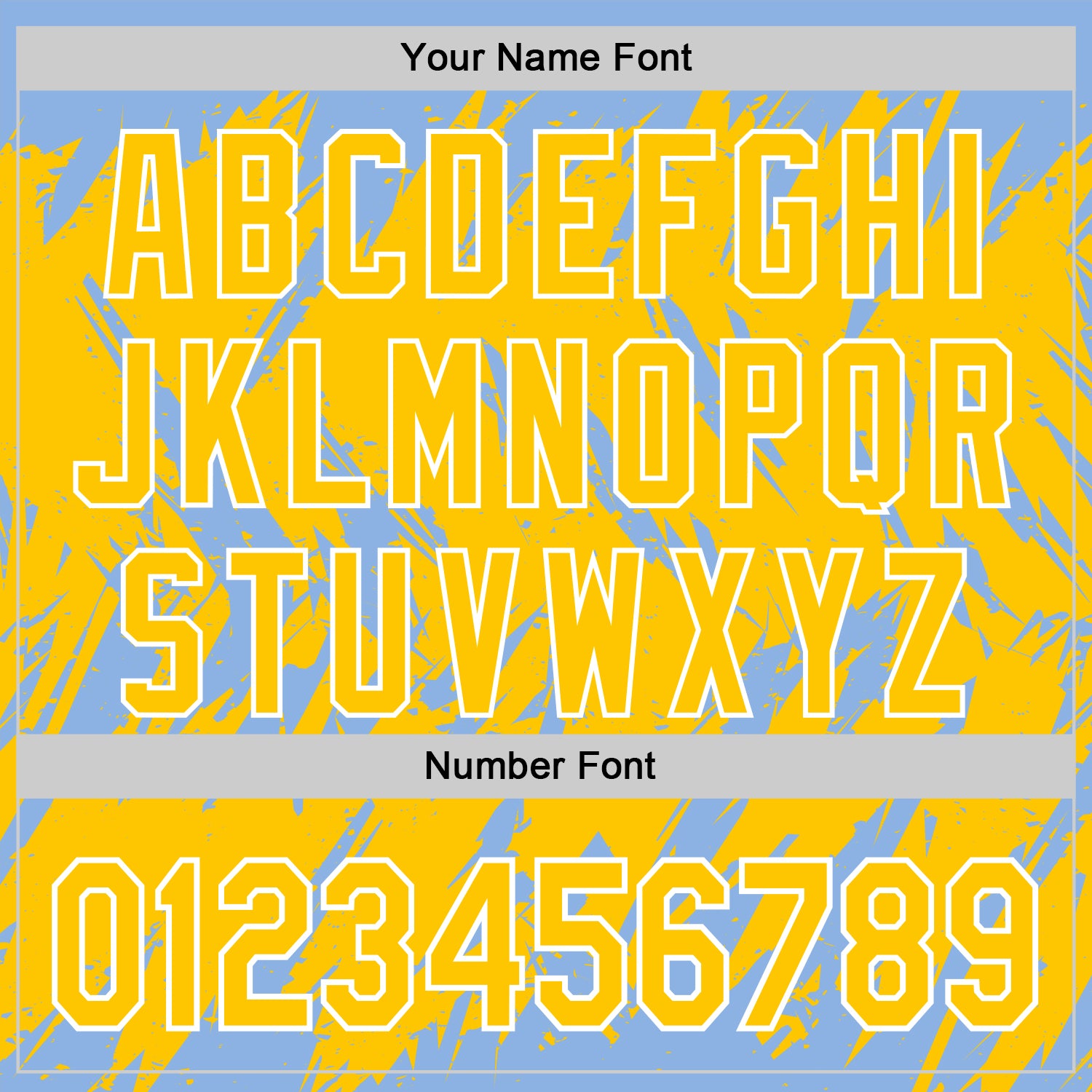 Custom Light Blue Yellow-White Abstract Sharp Shape Fragment Pattern Bomber Full-Snap Varsity Letterman Hoodie Jacket