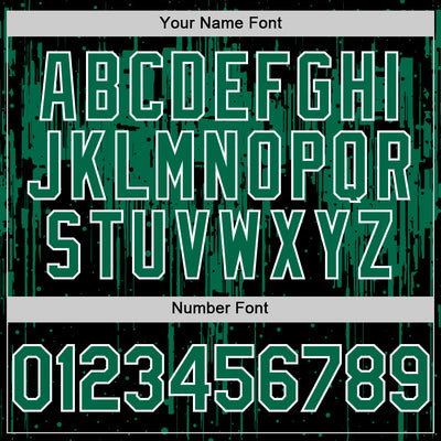 Custom Black Kelly Green-White Dripping Splatter Bomber Full-Snap Varsity Letterman Hoodie Jacket