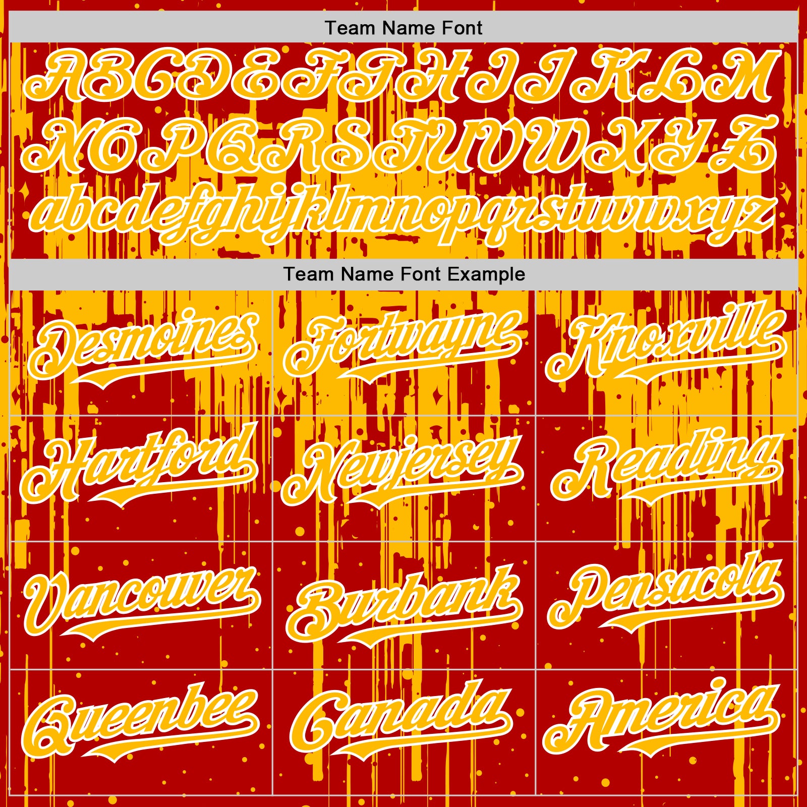 Custom Red Gold-White Dripping Splatter Bomber Full-Snap Varsity Letterman Hoodie Jacket