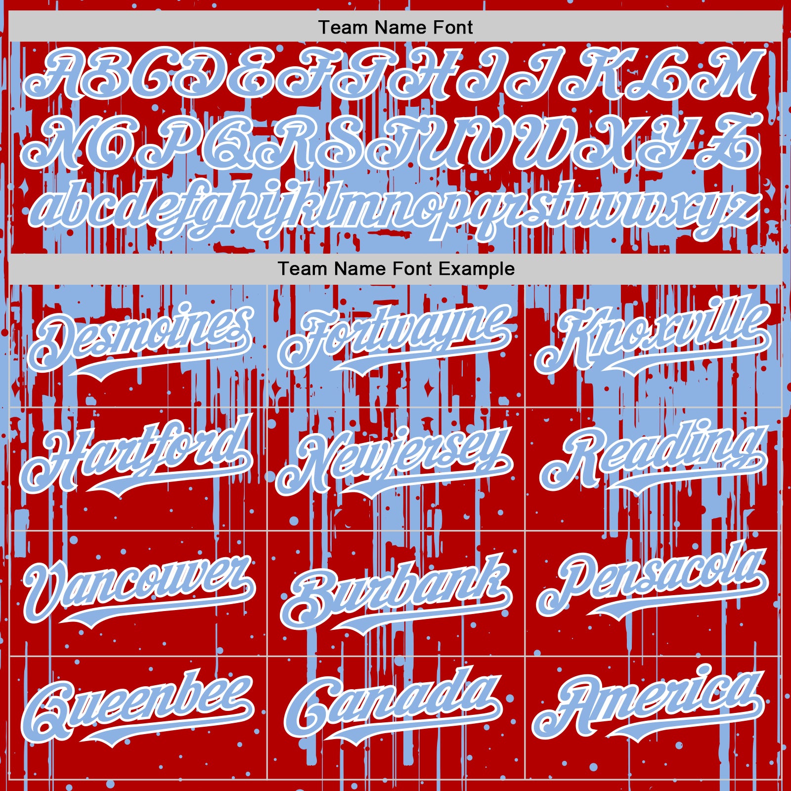 Custom Red Light Blue-White Dripping Splatter Bomber Full-Snap Varsity Letterman Hoodie Jacket