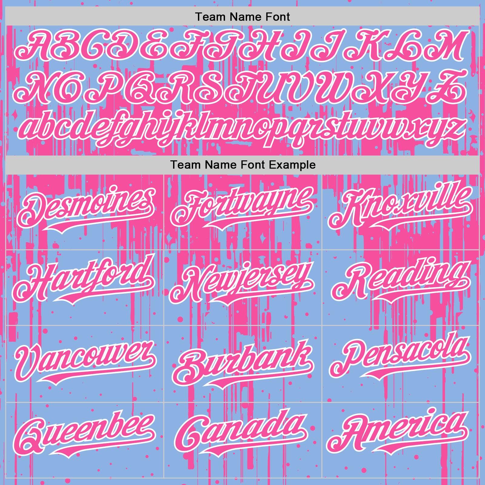 Custom Light Blue Pink-White Dripping Splatter Bomber Full-Snap Varsity Letterman Hoodie Jacket