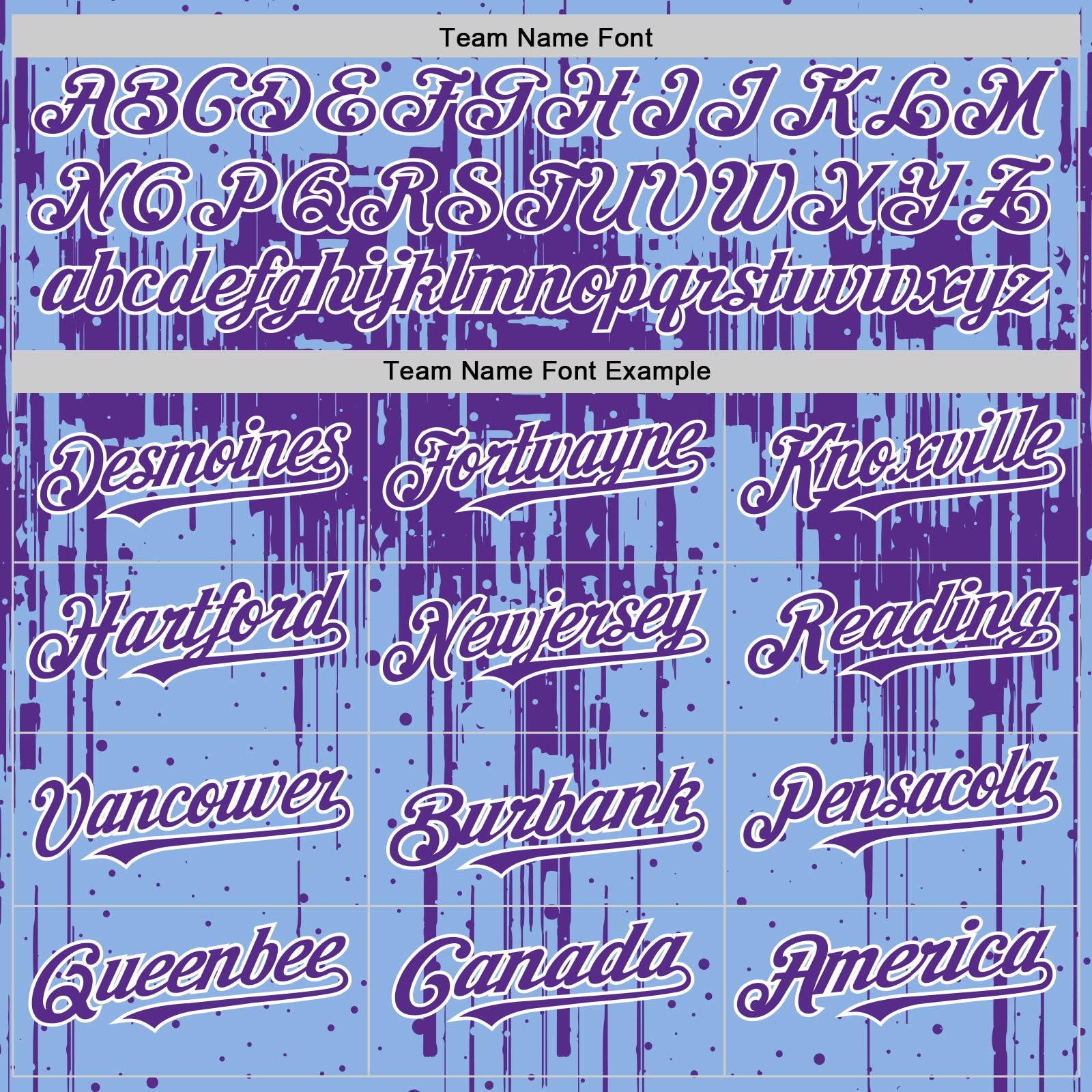 Custom Light Blue Purple-White Dripping Splatter Bomber Full-Snap Varsity Letterman Hoodie Jacket