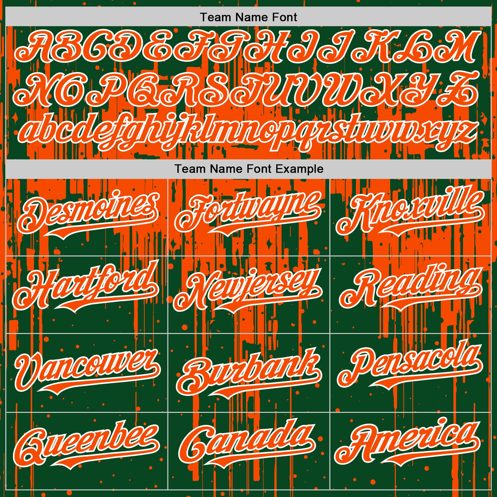 Custom Green Orange-White Dripping Splatter Bomber Full-Snap Varsity Letterman Hoodie Jacket