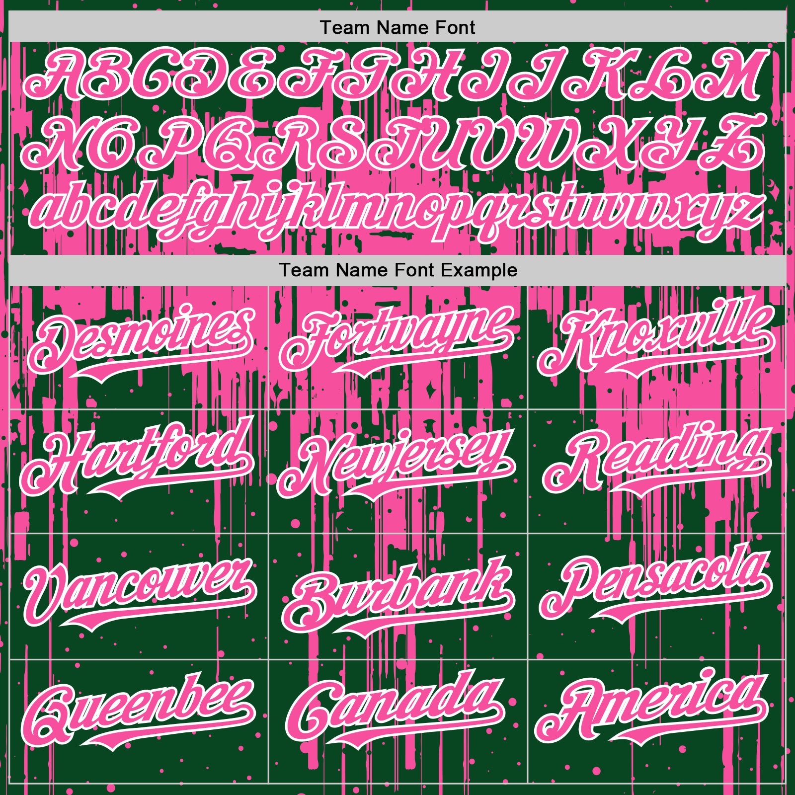 Custom Green Pink-White Dripping Splatter Bomber Full-Snap Varsity Letterman Hoodie Jacket