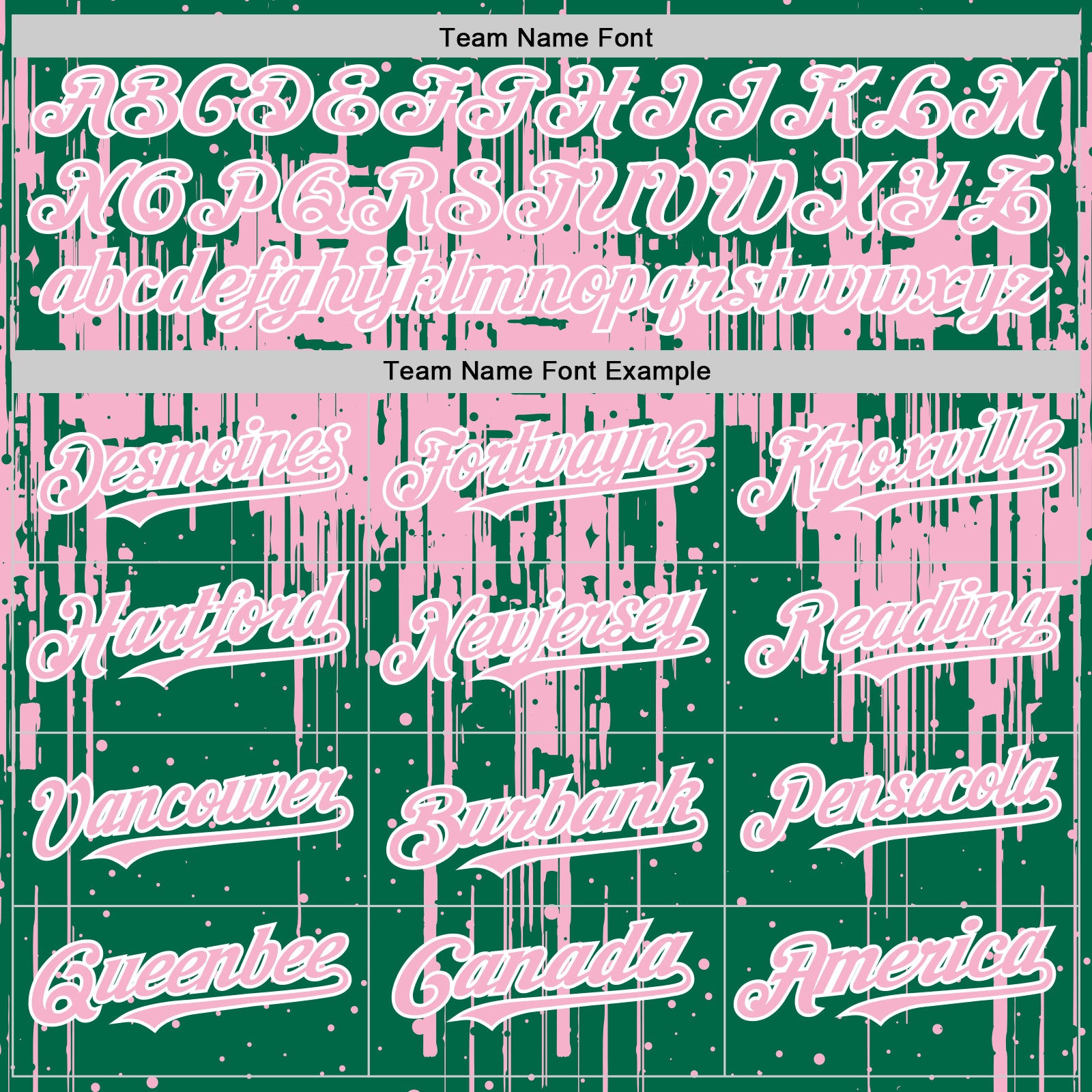 Custom Kelly Green Light Pink-White Dripping Splatter Bomber Full-Snap Varsity Letterman Hoodie Jacket