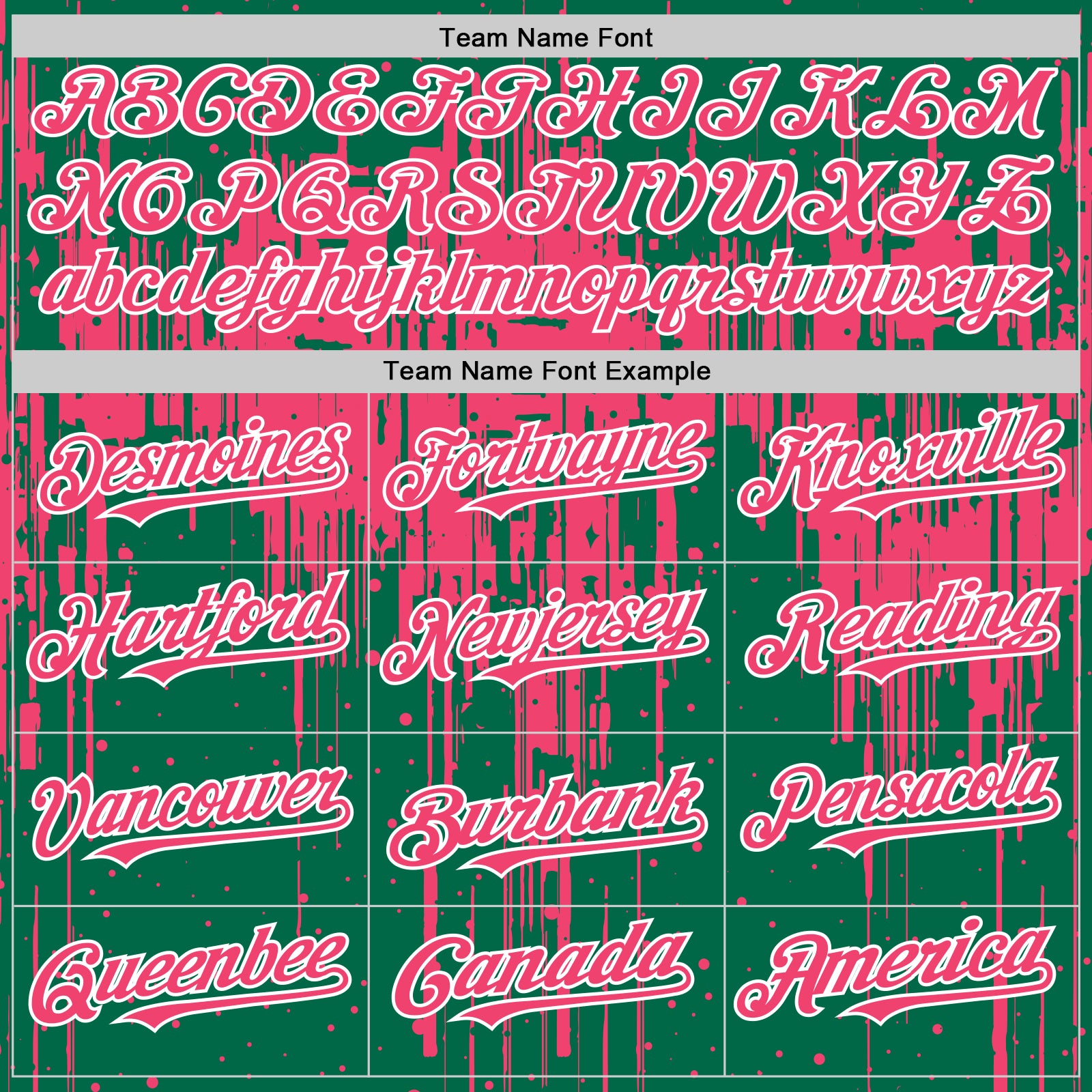 Custom Kelly Green Neon Pink-White Dripping Splatter Bomber Full-Snap Varsity Letterman Hoodie Jacket