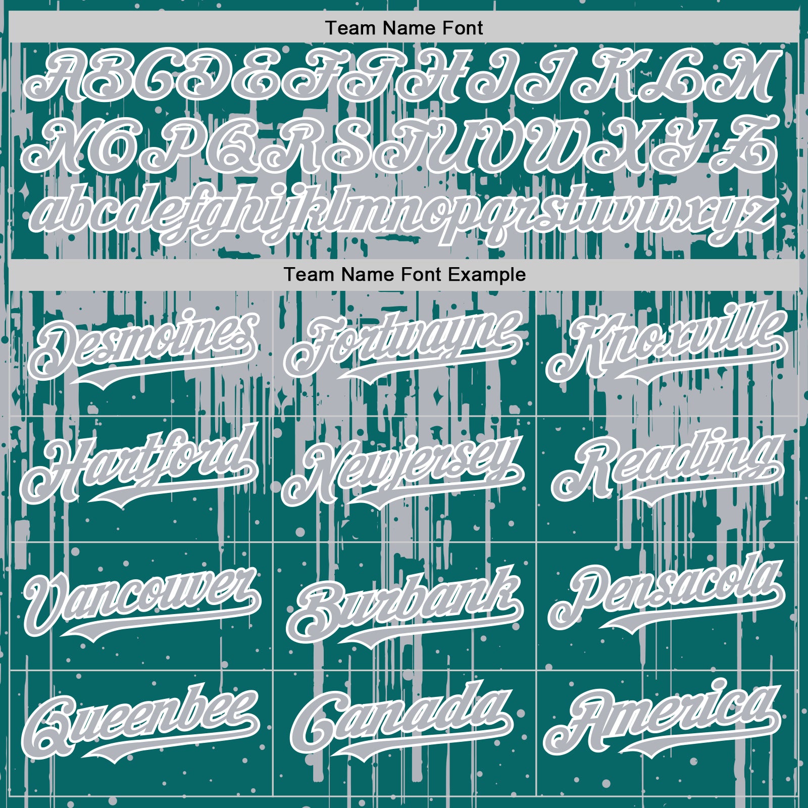 Custom Teal Gray-White Dripping Splatter Bomber Full-Snap Varsity Letterman Hoodie Jacket