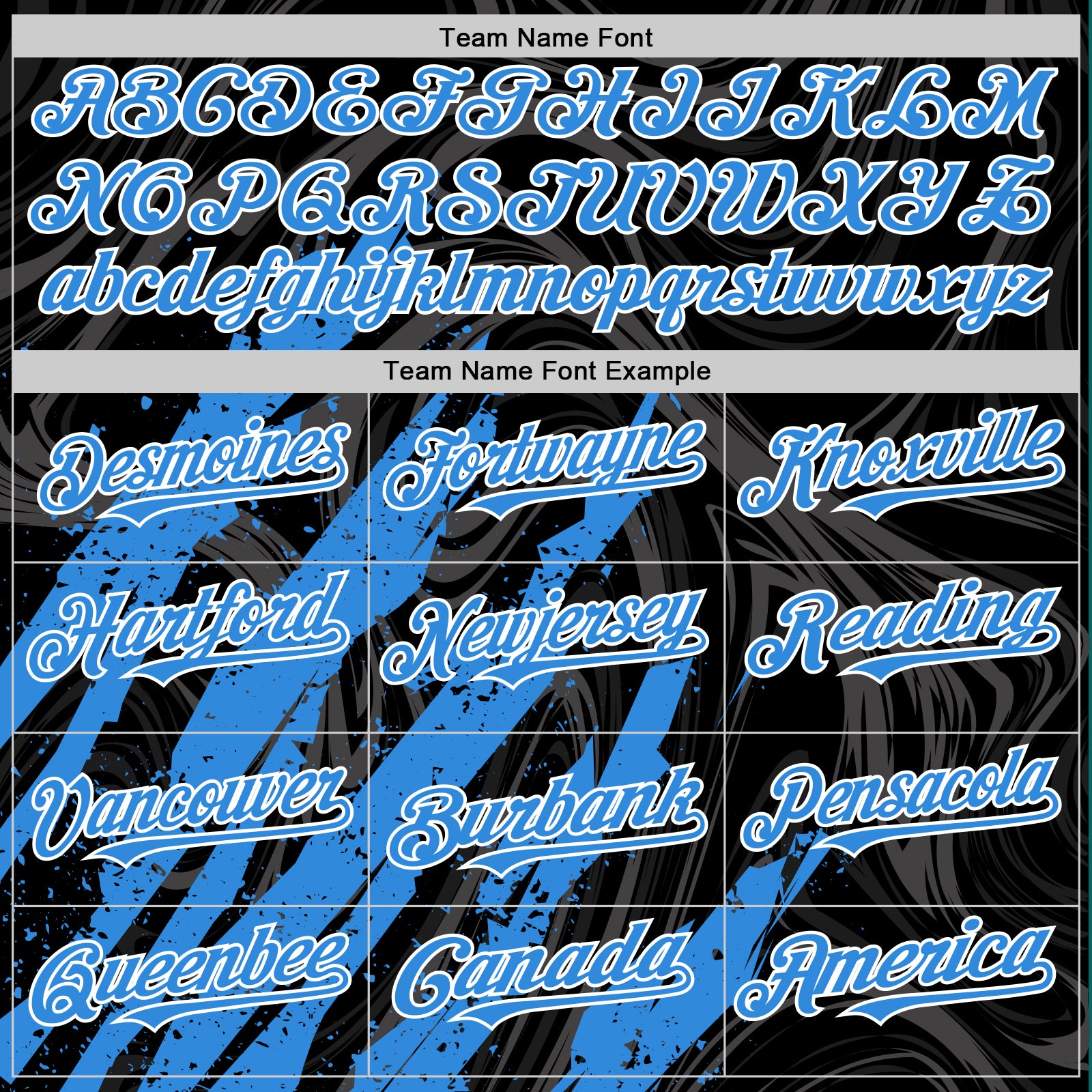 Custom Black Powder Blue-White Splash Bomber Full-Snap Varsity Letterman Hoodie Jacket