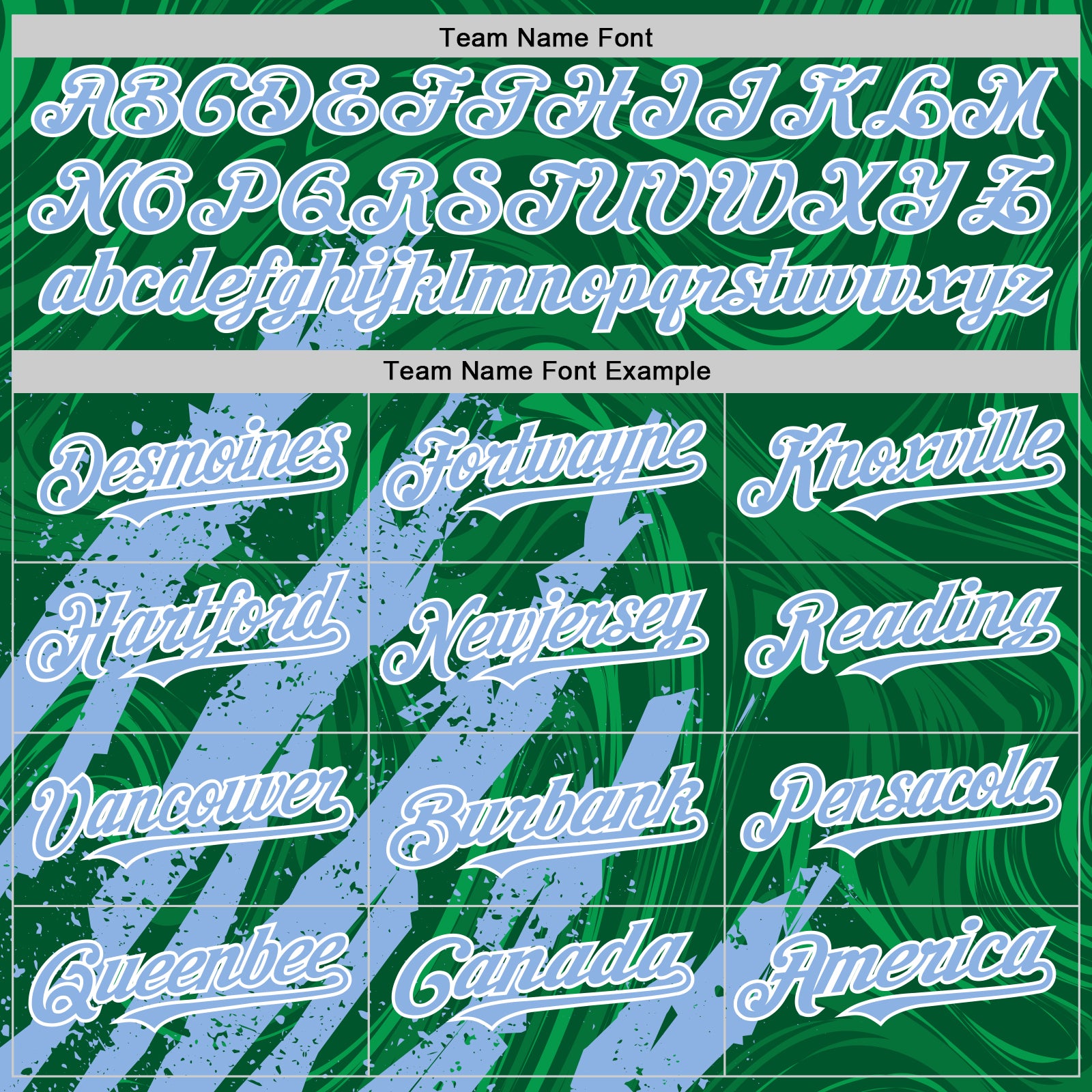 Custom Kelly Green Light Blue-White Splash Bomber Full-Snap Varsity Letterman Hoodie Jacket