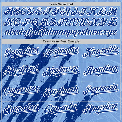 Custom Light Blue Royal-White Splash Bomber Full-Snap Varsity Letterman Hoodie Jacket