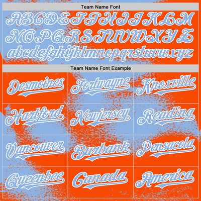 Custom Orange Light Blue-White Abstract Color Blocks Fragment Pattern Bomber Full-Snap Varsity Letterman Hoodie Jacket