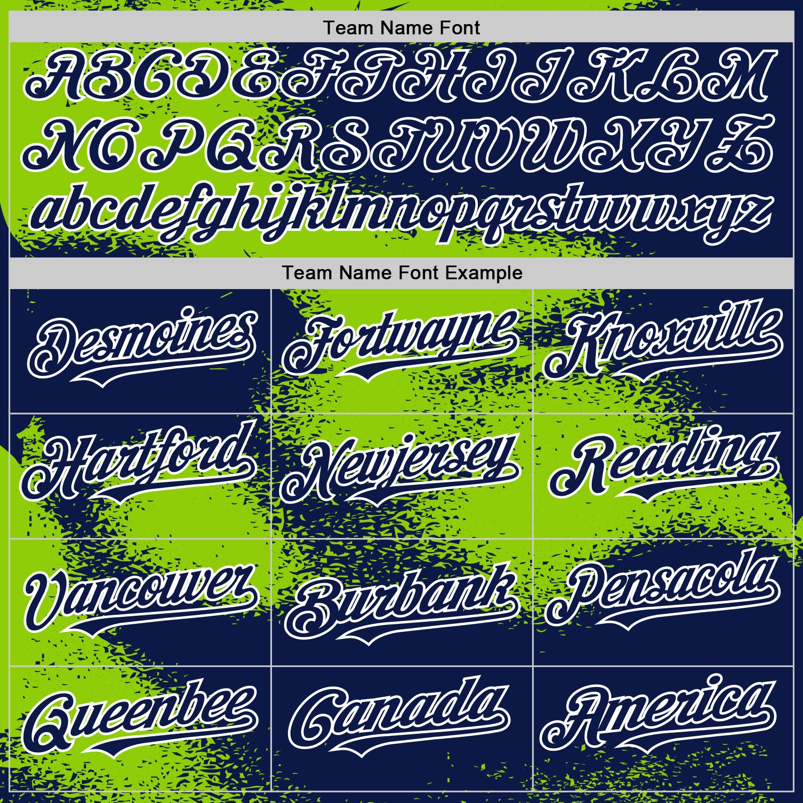 Custom Navy Neon Green-White Abstract Color Blocks Fragment Pattern Bomber Full-Snap Varsity Letterman Hoodie Jacket