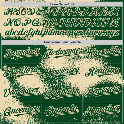 Custom Green Cream Abstract Color Blocks Fragment Pattern Bomber Full-Snap Varsity Letterman Hoodie Jacket