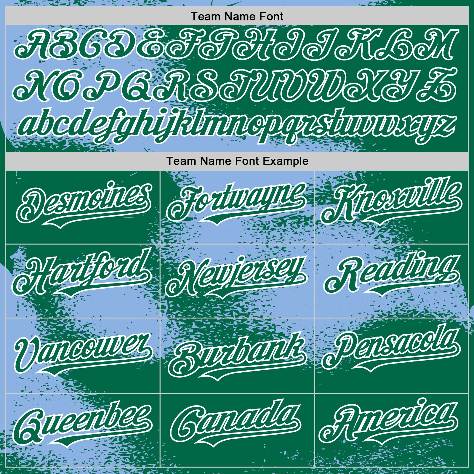 Custom Kelly Green Light Blue-White Abstract Color Blocks Fragment Pattern Bomber Full-Snap Varsity Letterman Hoodie Jacket