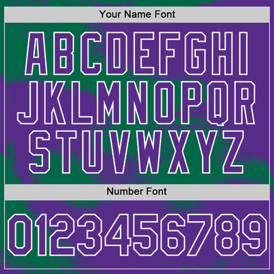 Custom Purple Kelly Green-White Abstract Color Blocks Fragment Pattern Bomber Full-Snap Varsity Letterman Hoodie Jacket