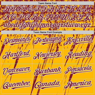 Custom Gold Crimson-White Splash Bomber Full-Snap Varsity Letterman Hoodie Jacket