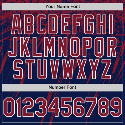 Custom Navy Crimson-White Splash Bomber Full-Snap Varsity Letterman Hoodie Jacket