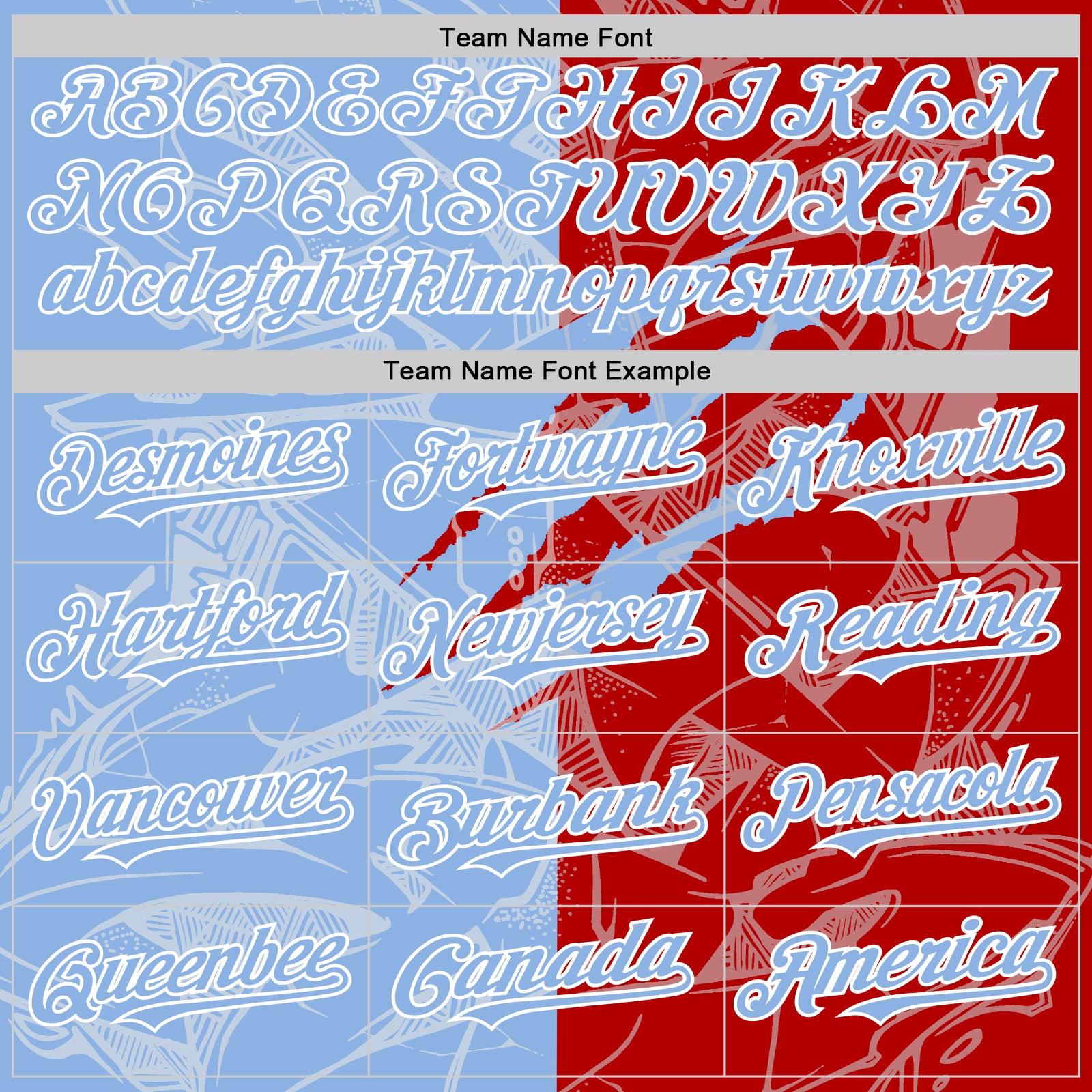 Custom Graffiti Pattern Light Blue Red-White Scratch Bomber Full-Snap Varsity Letterman Hoodie Jacket