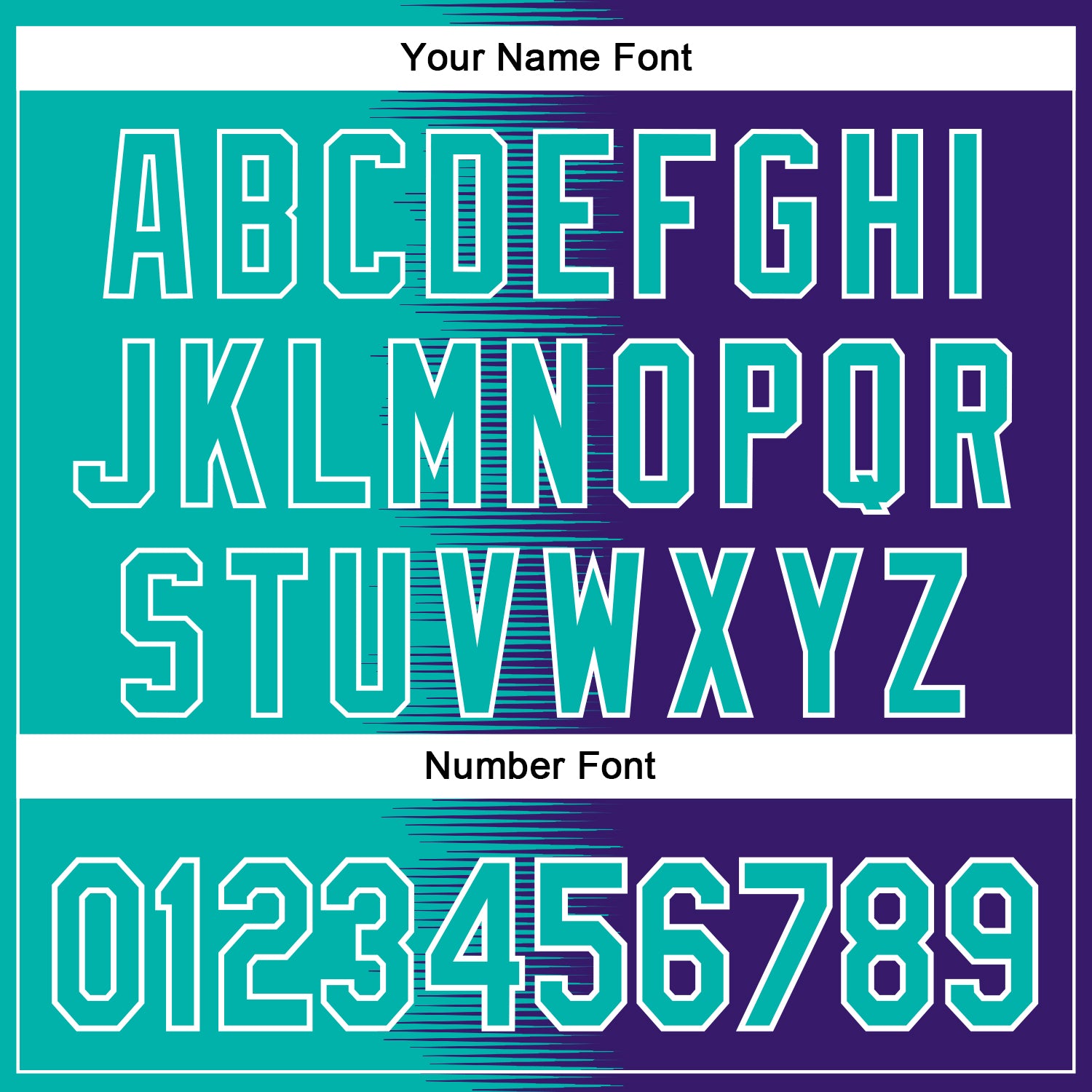 Custom Aqua Purple-White Gradient Line Bomber Full-Snap Varsity Letterman Hoodie Jacket