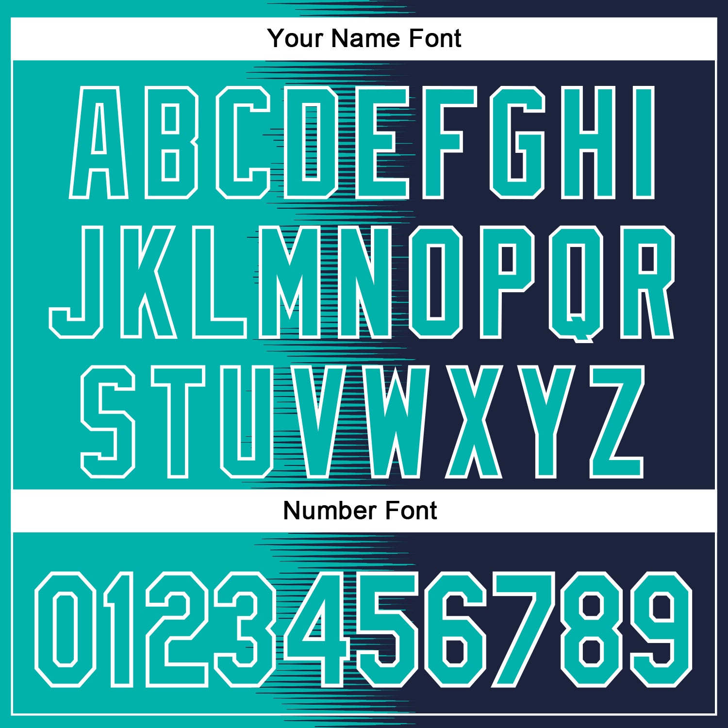 Custom Aqua Navy-White Gradient Line Bomber Full-Snap Varsity Letterman Hoodie Jacket