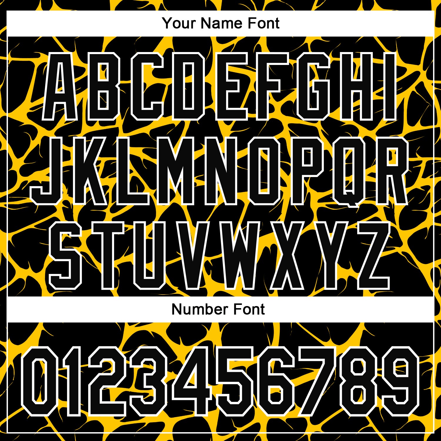 Custom Black Yellow-White Abstract Network Bomber Full-Snap Varsity Letterman Hoodie Jacket