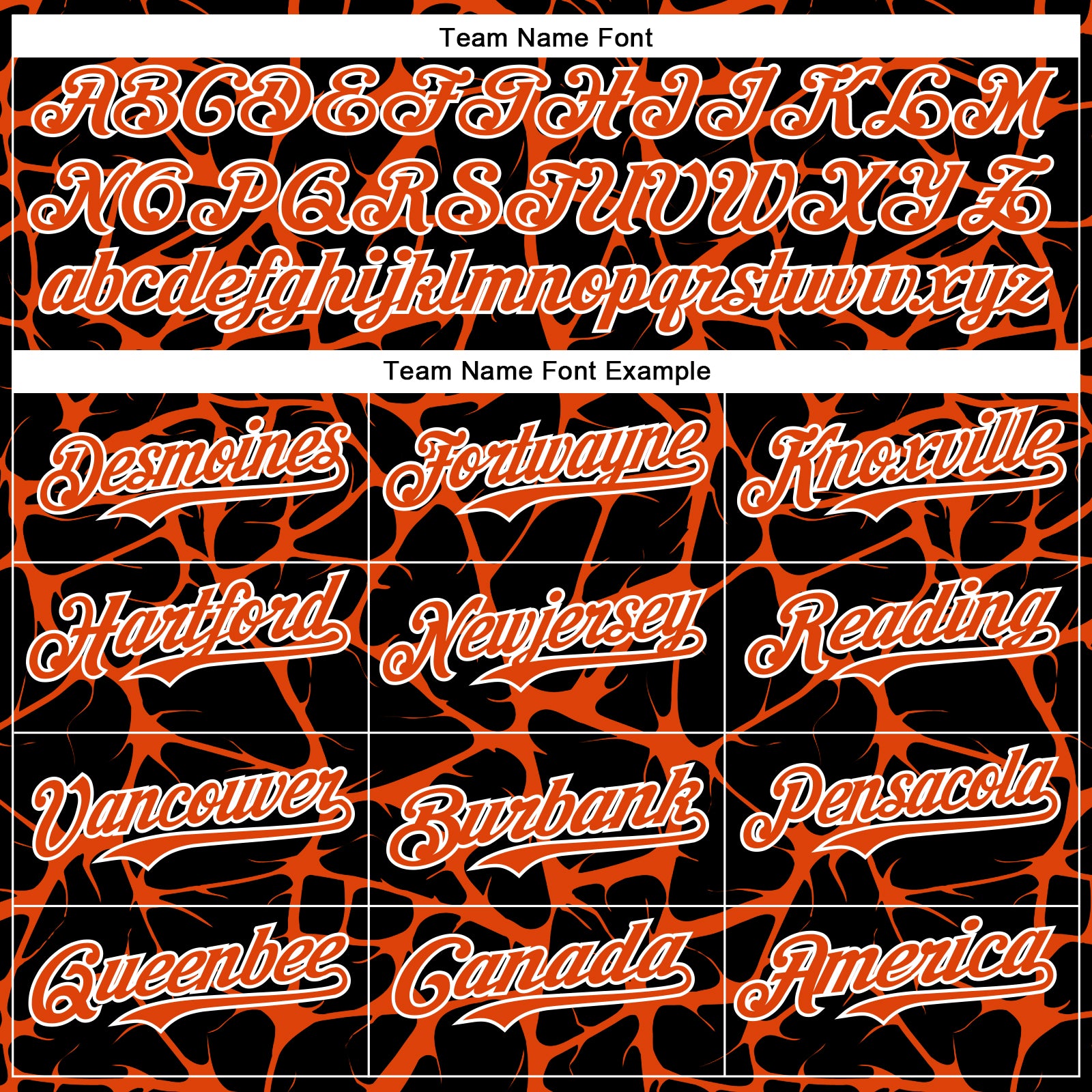 Custom Black Orange-White Abstract Network Bomber Full-Snap Varsity Letterman Hoodie Jacket