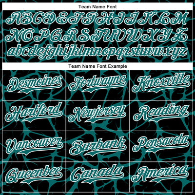 Custom Black Teal-White Abstract Network Bomber Full-Snap Varsity Letterman Hoodie Jacket