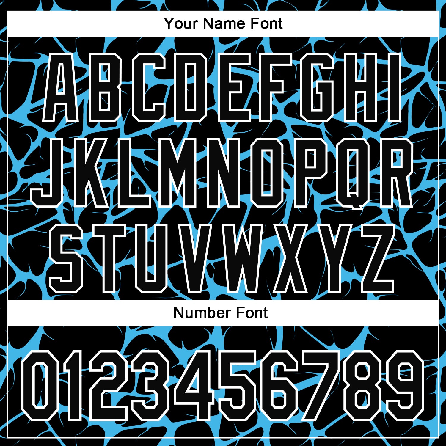 Custom Black Sky Blue-White Abstract Network Bomber Full-Snap Varsity Letterman Hoodie Jacket