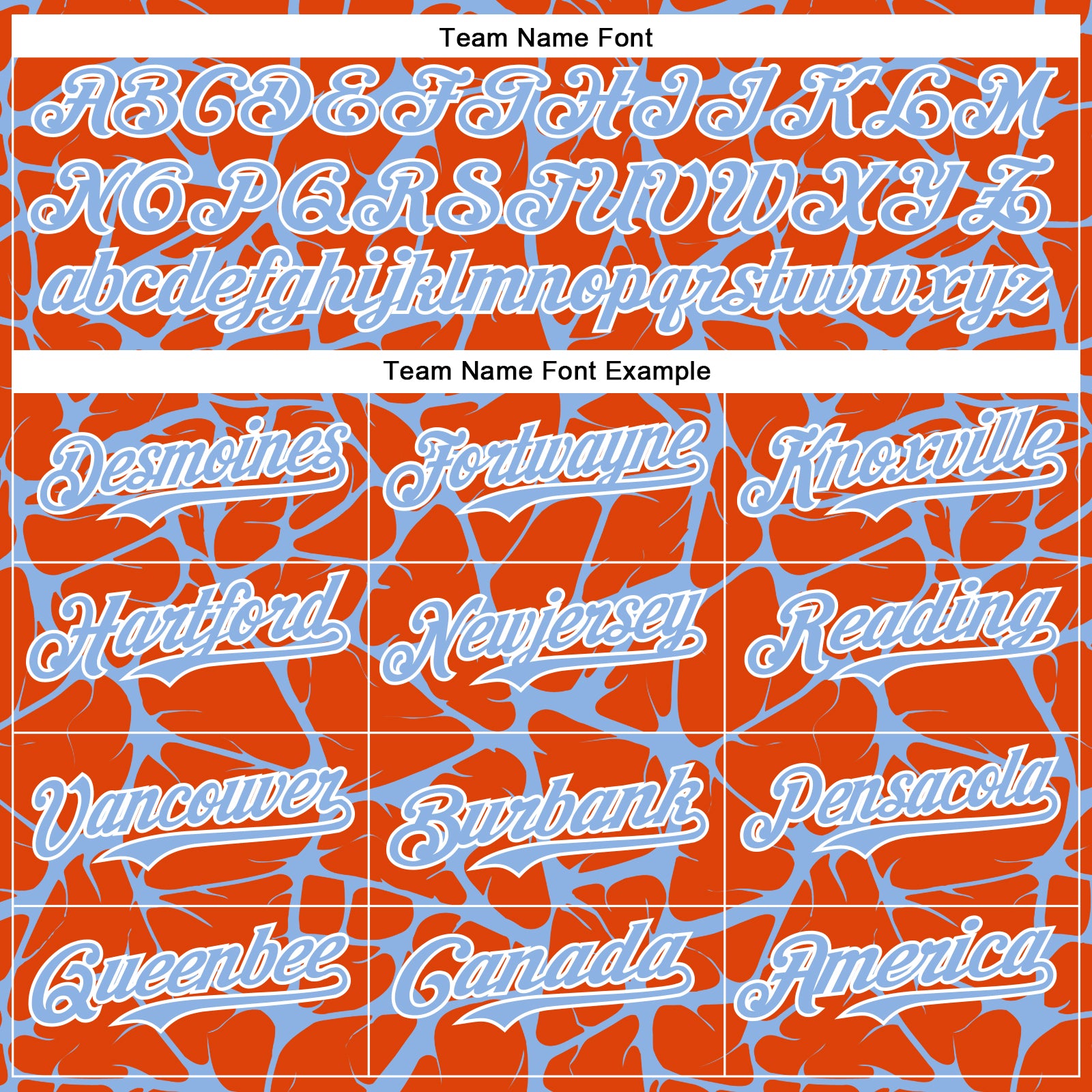 Custom Orange Light Blue-White Abstract Network Bomber Full-Snap Varsity Letterman Hoodie Jacket