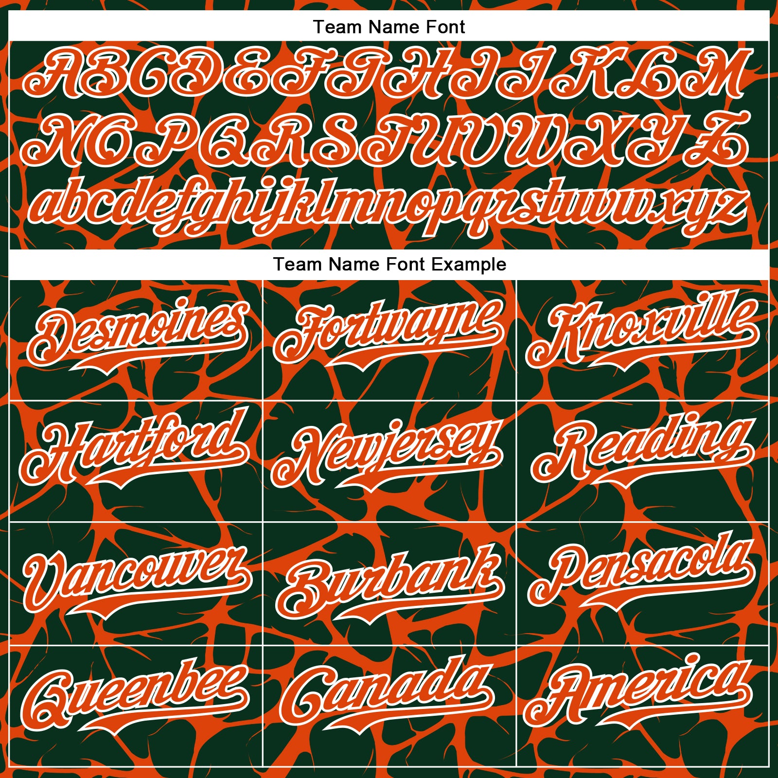 Custom Green Orange-White Abstract Network Bomber Full-Snap Varsity Letterman Hoodie Jacket