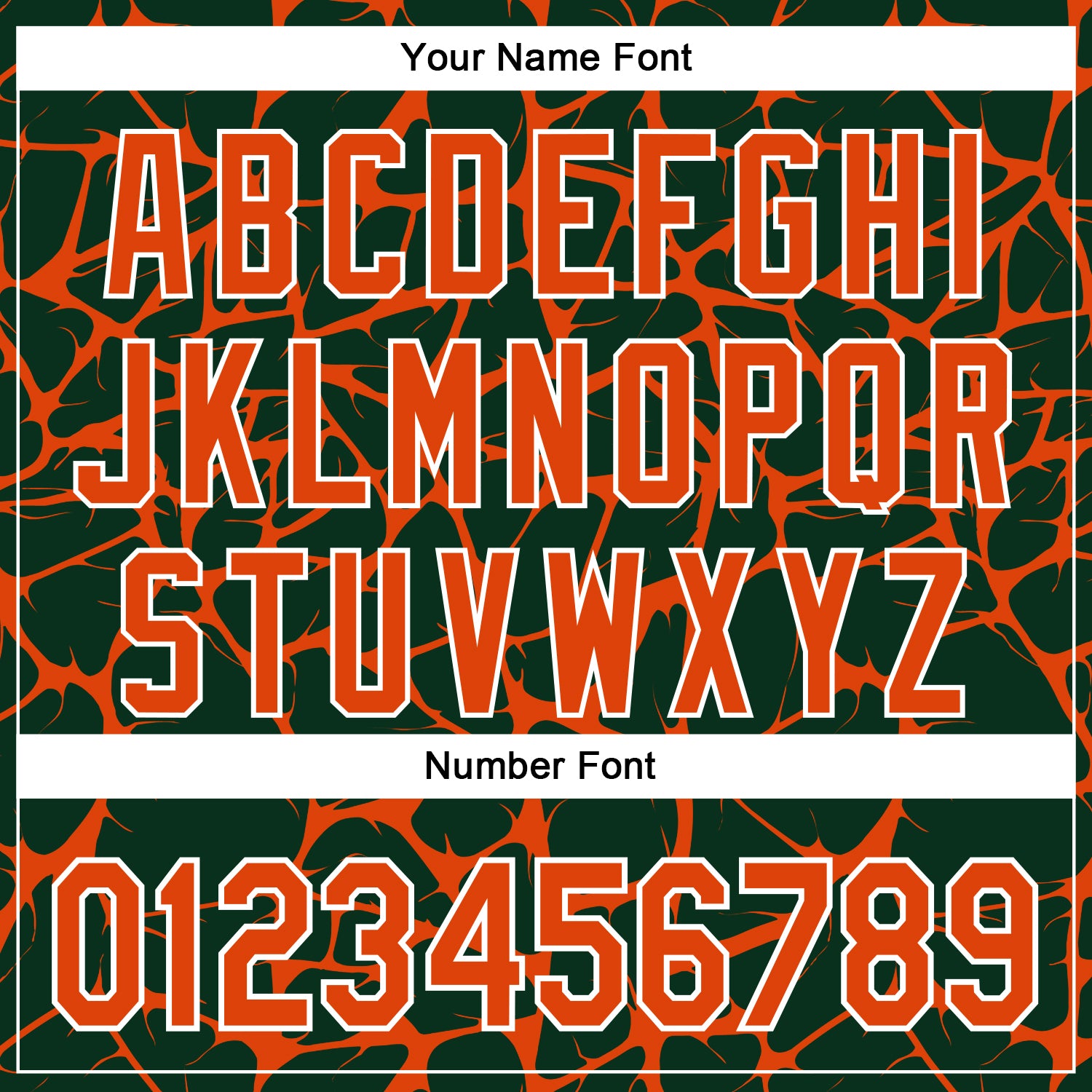 Custom Green Orange-White Abstract Network Bomber Full-Snap Varsity Letterman Hoodie Jacket