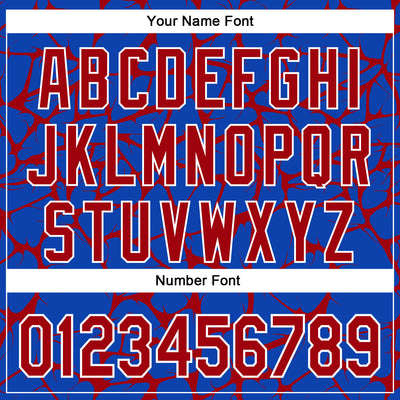 Custom Thunder Blue Red-White Abstract Network Bomber Full-Snap Varsity Letterman Hoodie Jacket