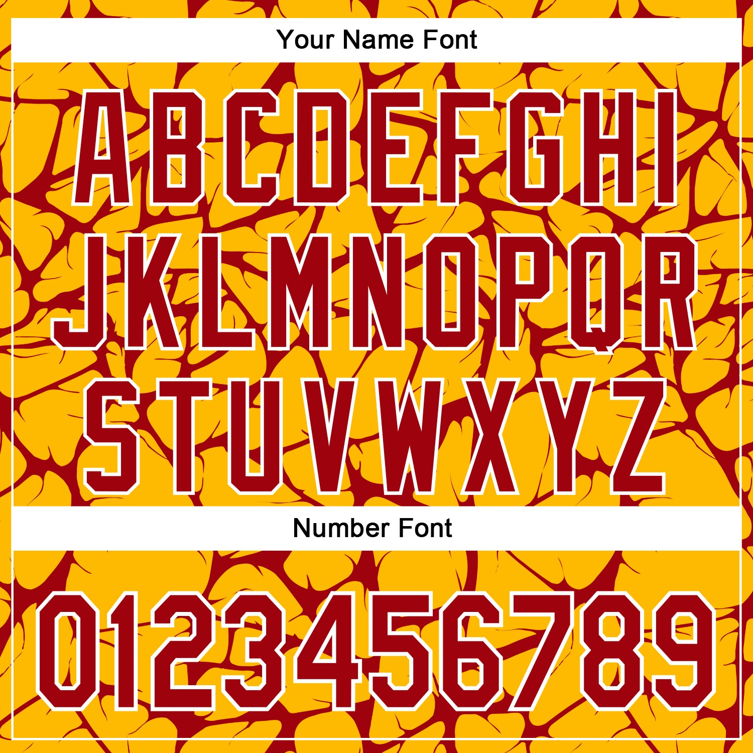 Custom Gold Red-White Abstract Network Bomber Full-Snap Varsity Letterman Hoodie Jacket