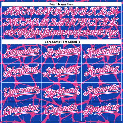 Custom Thunder Blue Pink-White Abstract Network Bomber Full-Snap Varsity Letterman Hoodie Jacket